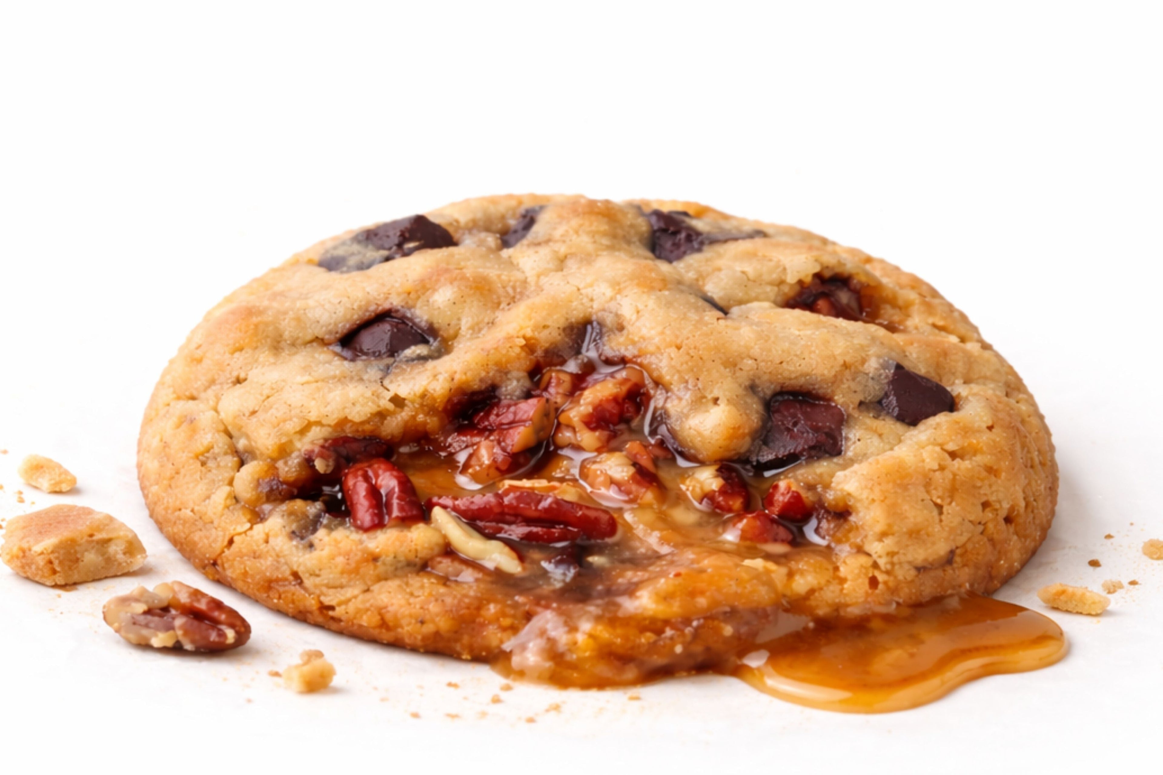 Brown butter cookie with pecans photos
